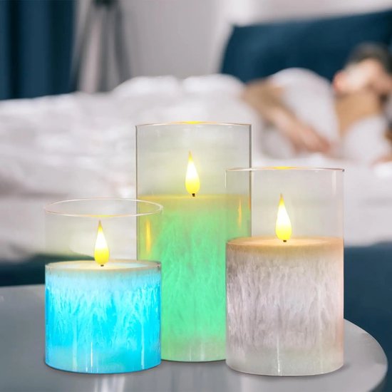 LED Kaarsen met Afstandsbediening - Elektrische Kaarsen - Op Batterijen - Timer Functie