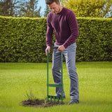Handmatige Gazonbeluchter Verticuteerder 30 cm - Groen