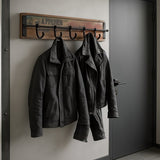 Atelier Kapstok 4 haaks Hout/Metaal 94x16x6 cm - Bruin