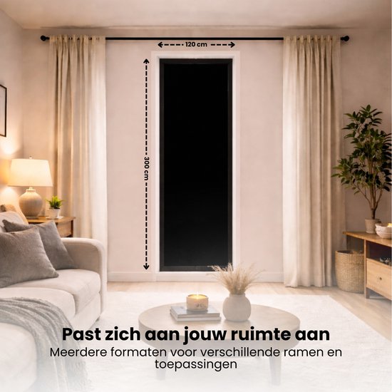 Verduisteringsfolie - Zwart - Raamfolie verduisterend