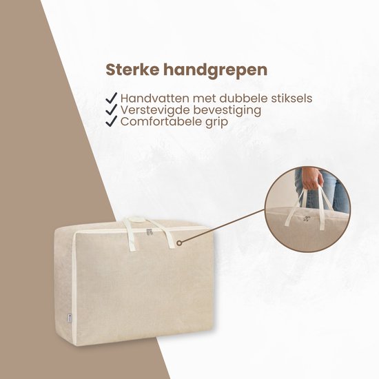 Opbergzak XXL Dekbed - 70 50 30 - Opbergtas voor Dekbed en Kleding - Kledingzak XXL