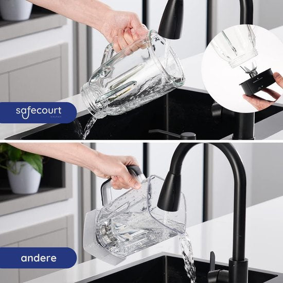 Safecourt Kitchen Blender - Smoothie maker - Krachtige 1200W - To-Go Beker - 3 Standen - RVS
