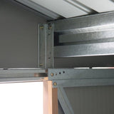 4goodz Gereedschapsschuur Metaal 127x213x185 cm - Bruin
