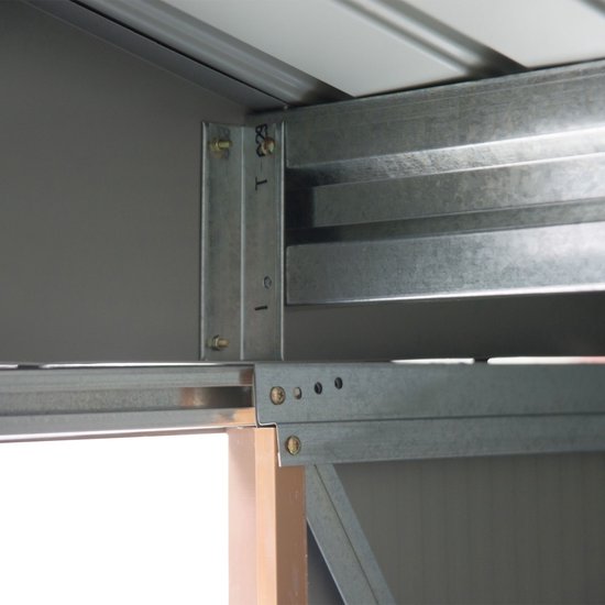 4goodz Gereedschapsschuur Metaal 127x213x185 cm - Bruin