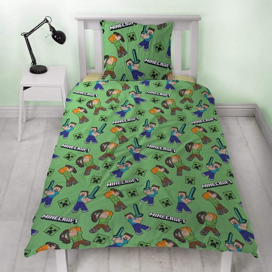 Minecraft - Microvezel Beddengoed Set (140x200cm + 63x63cm)