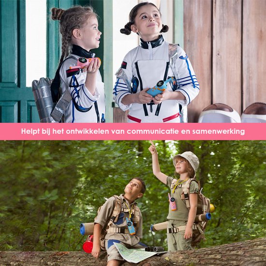 Vesfy Pro Walkie Talkie voor Kinderen - Set van 2 - USB Oplaadbaar - 3 km Bereik - Speelgoed - Portofoon