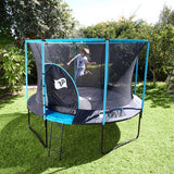 TP Toys Trampoline 365 cm Genius 12 - met veiligheidsnet - Zwart-blauw