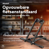 4toolz® Universele vrijstaande Fietsstandaard Mountainbike en Gewone fiets - Zwart
