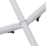 Stevige Hangmatstandaard - Wit - Staal - Afmeting: 280-340x105cm - 150kg draadvermogen