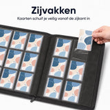 Toploader Binder - 252 Speelkaarten - Verzamelmap voor 3 4 inch Toploaders - Kaartenmap - 9 Pocket