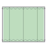 Hanse® Tuinscherm privacy scherm - mtr lang, hoog - groen