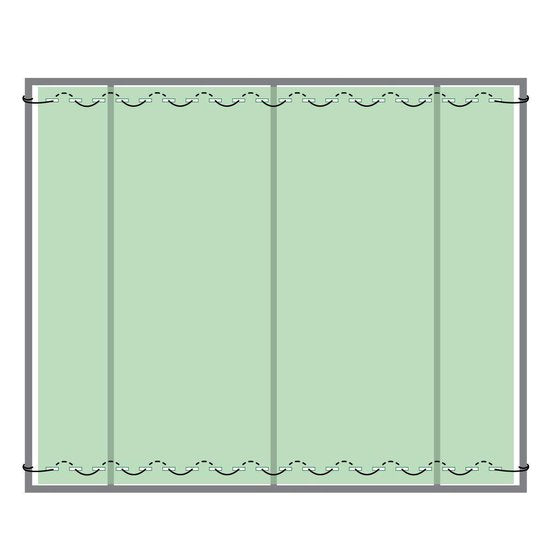 Hanse® Tuinscherm privacy scherm - mtr lang, hoog - groen
