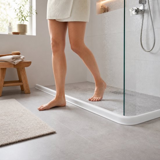 Waterkering - Siliconen - 1 Meter - Zelfklevende Kitrand - Waterdrempel - Douche dorpel