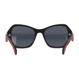 5one® Lucca XL 2-tone - Sapeli en ebony houten zonnebril voor dames