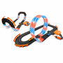 DMG Supply Racebaan - Autobaan Speelgoed - 2 Opstellingen Mogelijk - Dubbele Racebaan met Looping - 2 Auto's - Rondeteller - 3 Meter