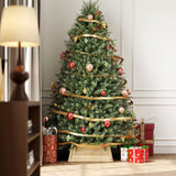 Houten Kerstboomrok 65 x 65 cm van vurenhout - Bruin