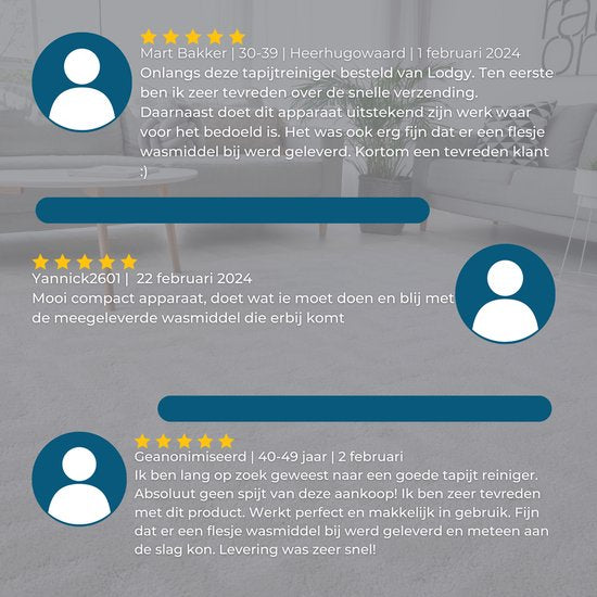 Lodgy® Vlekkenreiniger 2.0 - Tapijtreiniger - Bank Reiniger - Tapijtreiniger Apparaat - Zetelreiniger