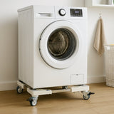 Universele Wasmachine Verhoger – Verstelbaar Onderstel met Zwenkwielen en Rem – Voor Wasmachine, Vaatwasser, Droger – Tot 300 kg