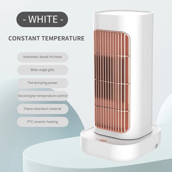Heater - verwarming - ventilatorkachel - heaters elektrisch voor binnen - luchtverwarmer - Mini Airconditioner Ventilator Draagbare Ruimteverwarming En Koeling 1300W