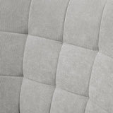 4goodz Oor-Fauteuil met Voetenbank Ribfluweel Optiek - Grijs