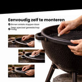 BBQ Vervangingsvilt - Zelfklevend - 450cm x 2cm x 3mm - BBQ Vilt - Geschikt voor o.a. Green Egg, Kamado, Black Bastard