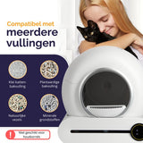 Viervoeter - Automatische Kattenbak - Zelfreinigend - incl Matje en 3 rollen Opvangzakjes