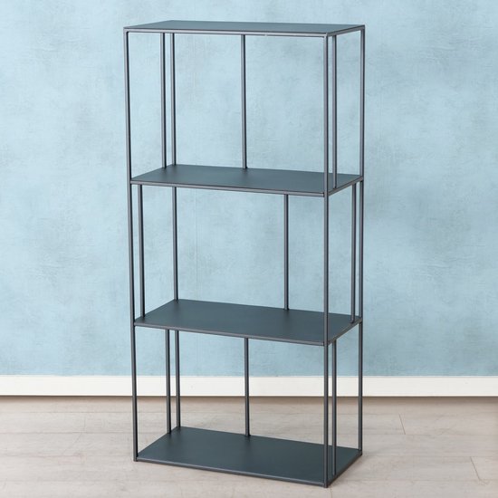 Metalen Wandkast Tripoli - Afmeting 28x55x115 cm - Zwart