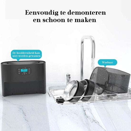 Automatische Voerbak - Kat en Hond - 2-in-1 Voerautomaat - Voerautomaat - Voice Recorder & Timer - Smart App Besturing - Voerdispenser - 6L - Zwart - Honeyguardian