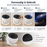Sterrenhemel Projector met 12 Ingebouwde Films – Galaxy Projector Kinderkamer – HD Sterrenprojector – Nachtlampje met Timer – 360° Draaibaar – Verstelbare Helderheid