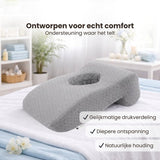 Gezichtskussen voor Massage - Grijs - 36 cm x 25 x 11 cm - Massage Kussen - Massagekussen voor Kind en Volwassenen - Hoofdsteun Massagetafel