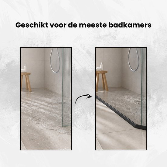 Waterkering - Siliconen - 1 Meter - Zelfklevende Kitrand - Waterdrempel - Douche dorpel