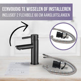 Luzzo® Como - RVS Wastafelkraan Laag