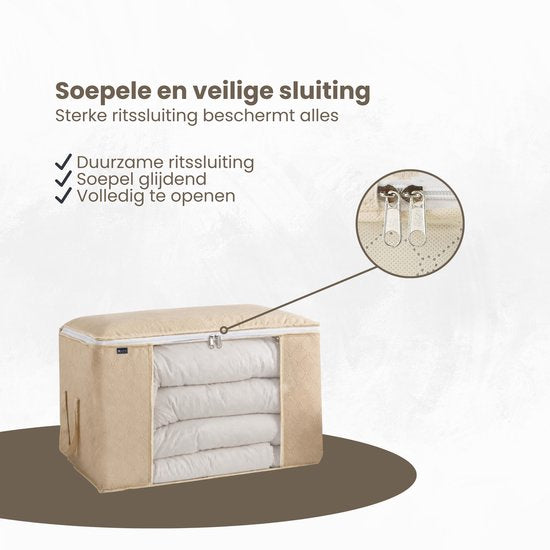 Opbergtas Kleding - 4 Stuks - Organizer voor Dekbed - Opbergzak - Opbergers voor Seizoenskleding