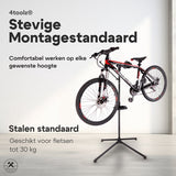 4toolz® Stevige Fiets Reparatiestandaard - 30kg max - Zwart