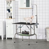 Trimtafel Hond - Hoogteverstelbaar - Opbergkorf - Zwart