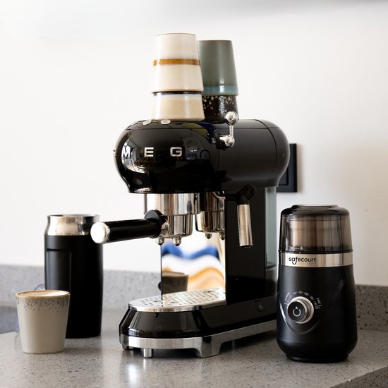 Safecourt Kitchen Elektrische Koffiemolen pro - Hoogwaardige Elektrische Koffiemolen - Zwart