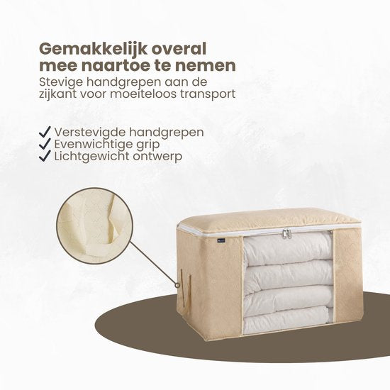 Opbergtas Kleding - 4 Stuks - Organizer voor Dekbed - Opbergzak - Opbergers voor Seizoenskleding