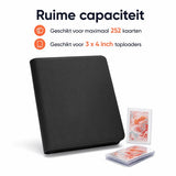 Toploader Binder - 252 Speelkaarten - Verzamelmap voor 3 4 inch Toploaders - Kaartenmap - 9 Pocket