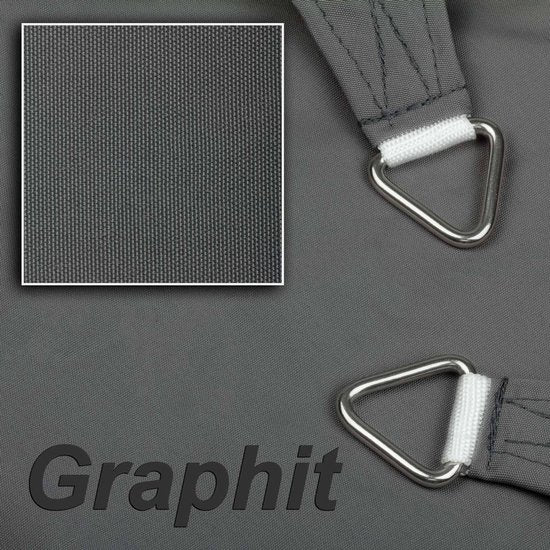 HanSe® Schaduwdoek Driehoek Gelijkbenig Waterafstotend 3,5x3,5x4,95 m