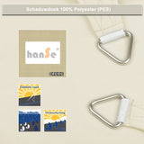 HanSe® Schaduwdoek Driehoek Gelijkbenig Waterafstotend 3,5x3,5x4,95 m