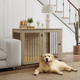 Binnen Bench voor grote honden - Hondenhok Binnen - 106 x 60 x 76 cm - Bruin