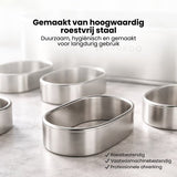 Roestvrijstalen sloffenring - Complete Set - Verstelbaar Bakframe - RVS - 27 - 40 cm – Sloffen – Taarten - Vruchtentaarten - Bakslof Verstelbaar