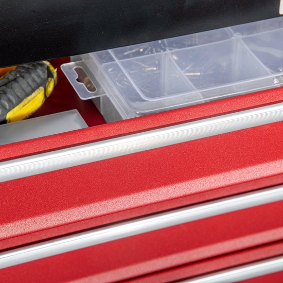 Gereedschapskist zonder gereedschap met 4 lades en slot