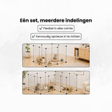 Kattenren voor Binnen - 204 x 102 x 71 cm - Konijnenren - Puppyren - Knaagdierenren - Ren voor Kitten en Puppy - Verstelbaar - Op Maat te Maken