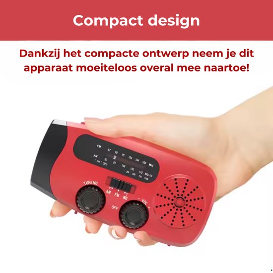 Bright Care® Compleet Noodpakket – Noodradio - Oplaadbare Radio met Powerbank & 104-delige EHBO Kit – Voor Thuis, Auto, Reizen en Outdoor