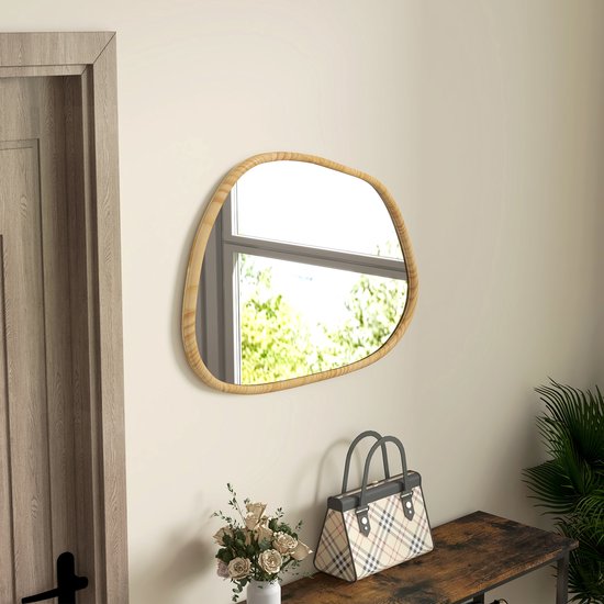 4goodz Asymmetrische Badkamerspiegel met LED-verlichting 70x50 cm