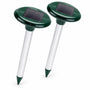 Mollenverjager op Zonne-energie – Solar Mollenverjager – Set van 2 – Voor Gazon, Tuin & Moestuin – Zonder Kabels – 35 cm