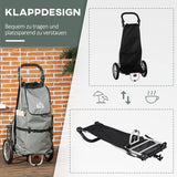 4goodz 3-in-1 Boodschappentrolley Winkelwagen Fietsaanhanger Steekwagen