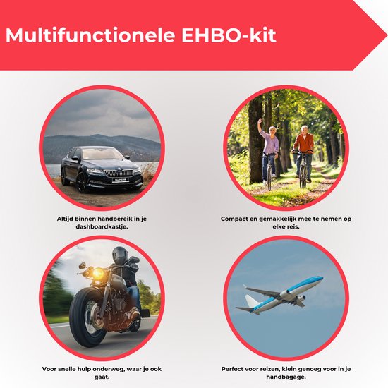 104-Delige EHBO Kit - Noodpakket - EHBO voor Auto, Thuis, en - Kit met en - en