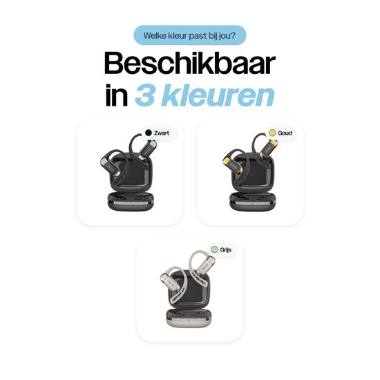 REBØNE® Sport Oortjes - Oordopjes Draadloos - Open ear - Draadloze - Bluetooth Koptelefoon